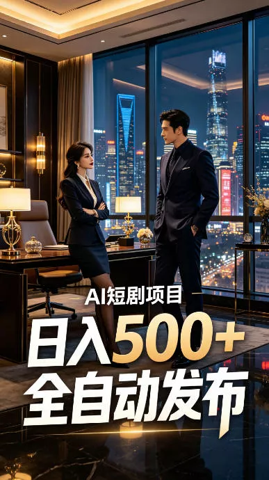 快手AI短剧自动发布,矩阵批量运营变现,轻资产副业项目,日入500+【揭秘】-奇点库