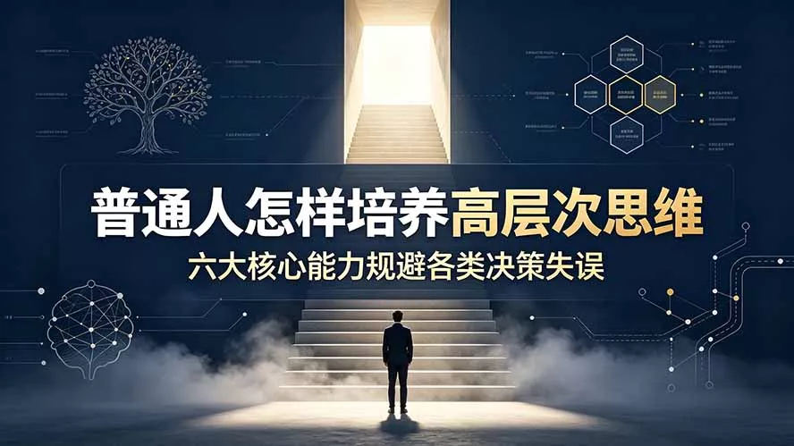 付费文章:普通人怎样培养高层次思维,六大核心能力规避各类决策失误-奇点库