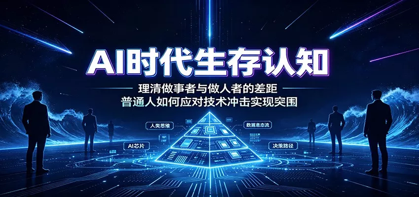 AI时代生存认知：理清做事者与做人者的差距，普通人如何应对技术冲击实现突围-奇点库