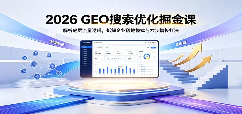 2026 GEO搜索优化掘金课：解析底层流量逻辑，拆解企业落地模式与六步增长打法-奇点库