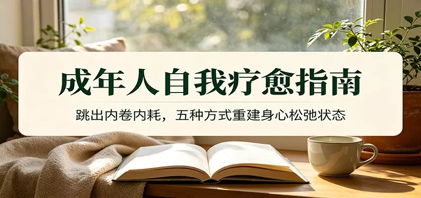 成年人自我疗愈指南：跳出内卷内耗，五种方式重建身心松弛状态-奇点库