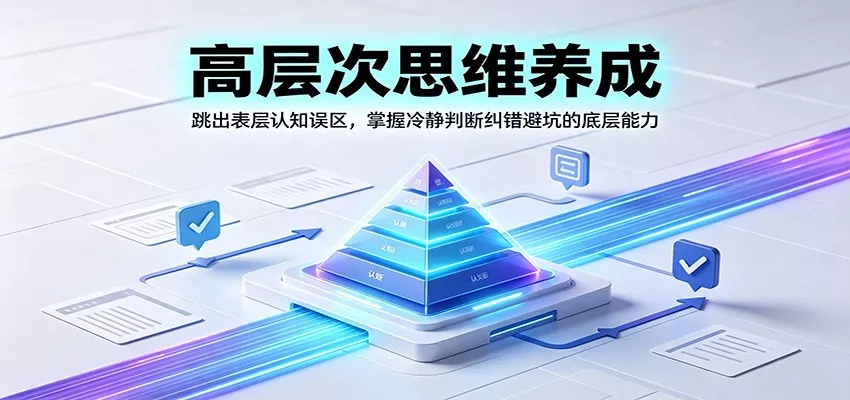 高层次思维养成：跳出表层认知误区，掌握冷静判断纠错避坑的底层能力-奇点库