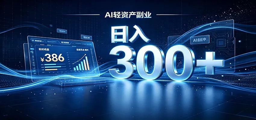 2026 AI轻资产风口，Token中转站小白可入局，日入300+-奇点库