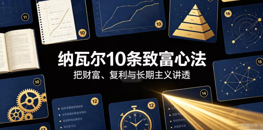 付费文章：纳瓦尔10条致富心法-奇点库