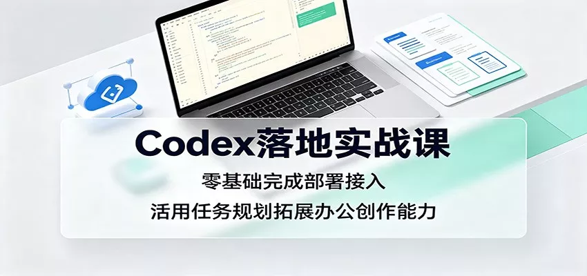 Codex落地实战课：零基础完成部署接入，活用任务规划拓展办公创作能力-奇点库