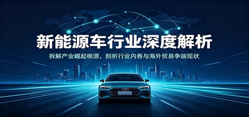 新能源车行业深度解析：拆解产业崛起根源，剖析行业内卷与海外贸易争端现状-奇点库