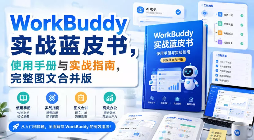 WorkBuddy实战蓝皮书，使用手册与实战指南，完整图文合并版-奇点库