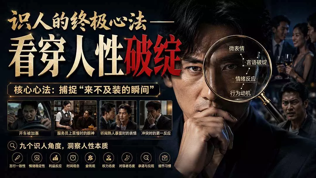 （20300期）付费文章：识人的终极心法——看穿人性破绽-奇点库