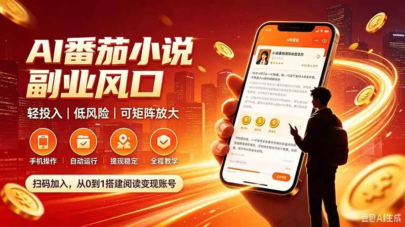 （20277期）AI番茄全自动挂机｜24小时躺赚副业，轻投入|低风险|可矩阵放大-奇点库
