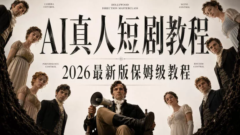 AI真人短剧制作全流程，AI视频大佬专为零基础研制的AI短剧教程，保姆级教程，新手一学就会！-奇点库