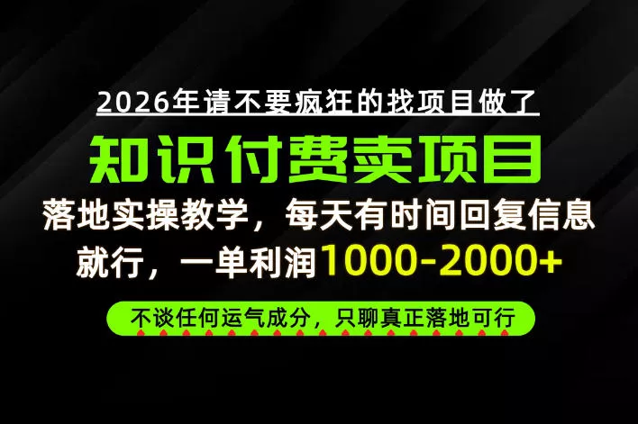 为什么做项目总是被割，为什么卖项目月入10w+，我们普通人应该怎么真正开始賺钱？【揭秘】-奇点库