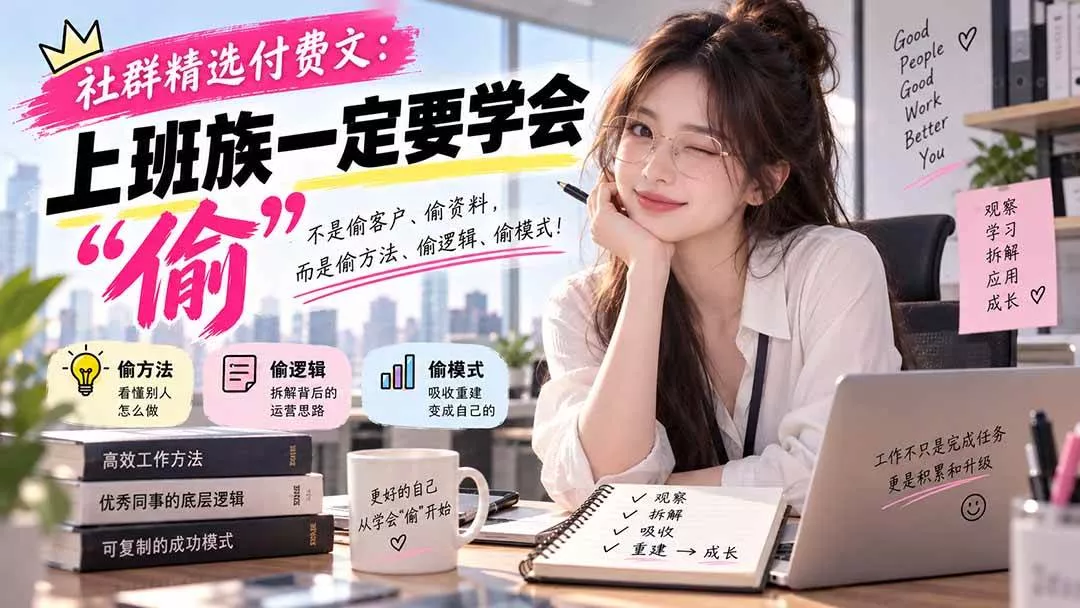 (20423期)社群精选付费文:上班族一定要学会“偷“ (20423期)社群精选付费文:上班族一定要学会“偷“