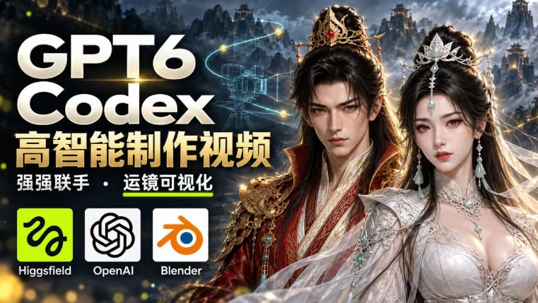 GPT-6 Astra×Codex高智能制作视频！联手Higgsfield，运镜可视化实战-奇点库