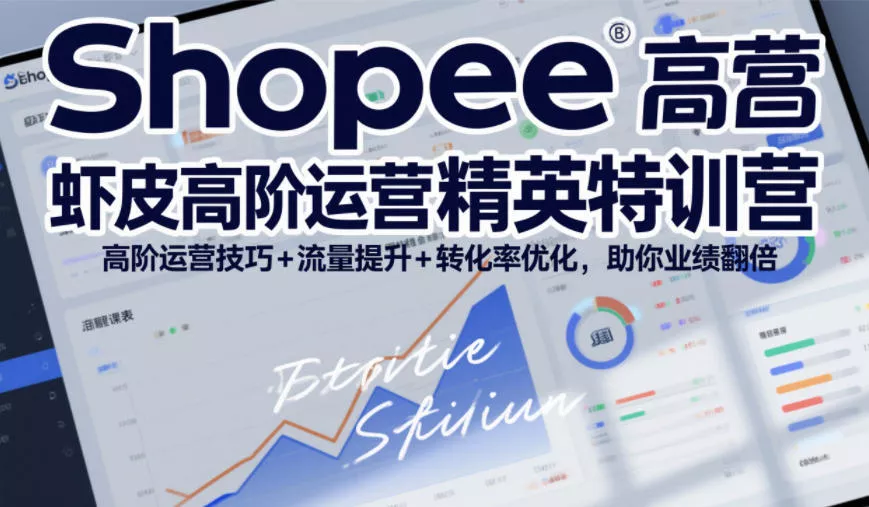 Shopee虾皮高阶运营精英特训营，高阶运营技巧+流量提升+转化率优化，助你业绩翻倍（更新26年9月）-奇点库