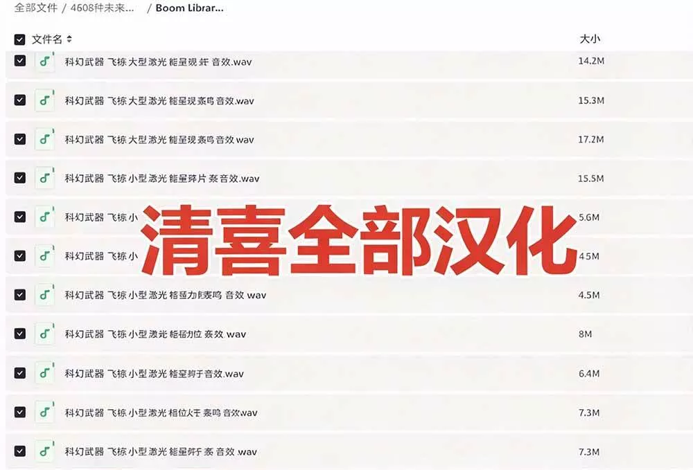 （20696期）顶级音效合集！4600+种未来科幻武器开枪射击战斗音效素材合集，全部中文汉化 Boom Library – Cyber W