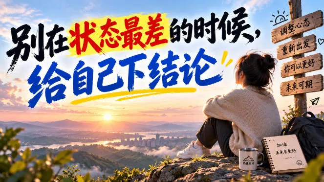 某公众号付费文章：别在状态最差的时候，给自己下结论-奇点库