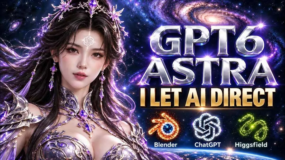 （20763期）【无水印】让GPT-6 Astra当导演！Higgsfield和Blender实战打造30秒玄幻精准运镜短片！-奇点库