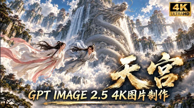 GPT Image 2.5实测！4K到底多清楚？皮肤、手指、修图与天宫场景全面测试-奇点库