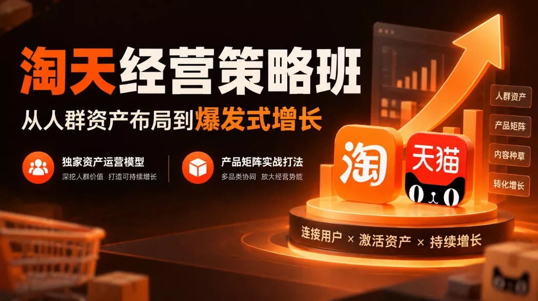 淘天经营策略班，从人群资产布局到爆发式增长，独家资产运营模型，产品矩阵实战打法-奇点库