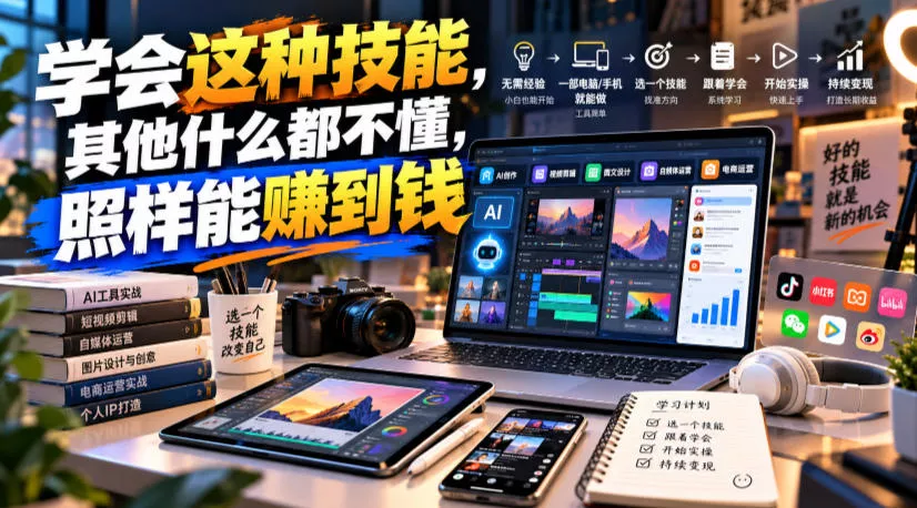 某公众号付费文章：学会这种技能，其他什么都不懂，照样能賺到钱-奇点库