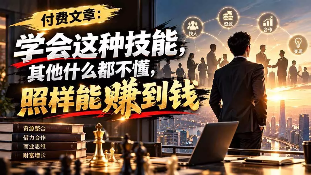 (20920期)付费文章:学会这种技能,其他什么都不懂,照样能賺到钱 (20920期)付费文章:学会这种技能,其他什么都不懂,照样能賺到钱