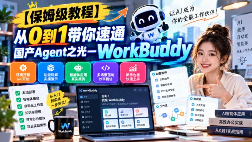 【保姆级教程】从0到1带你速通国产Agent之光—WorkBuddy【文档】-奇点库