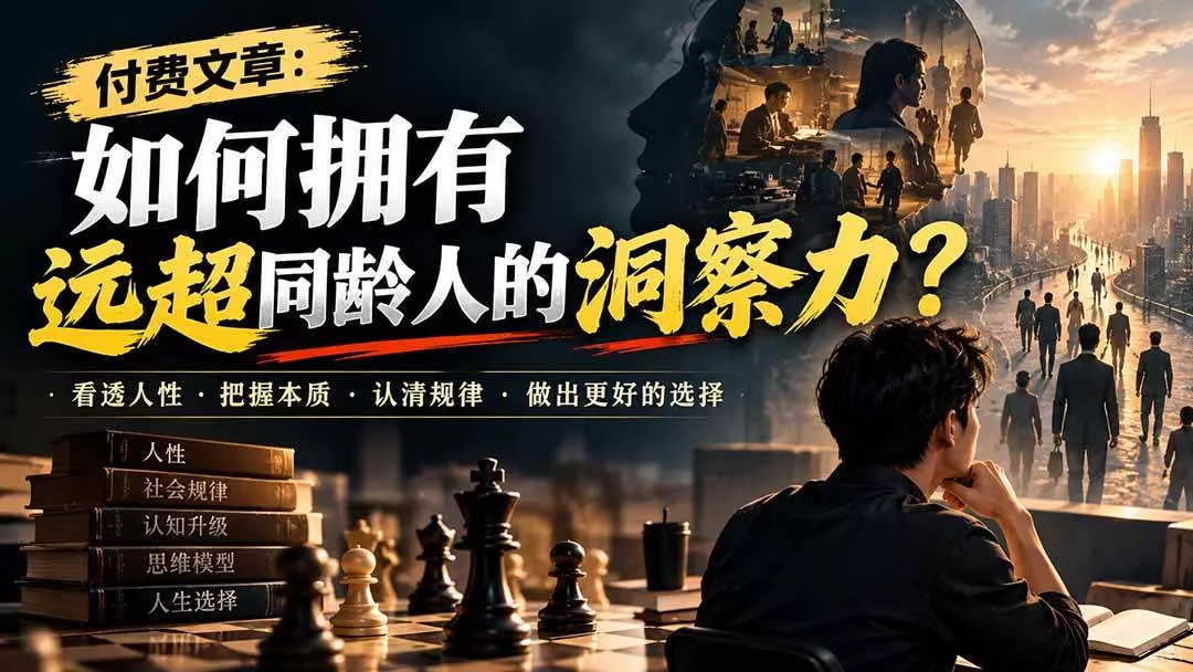 (20976期)付费文章:如何拥有远超同龄人的洞察力?-奇点库